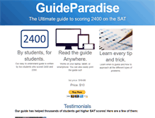 Tablet Screenshot of guideparadise.com